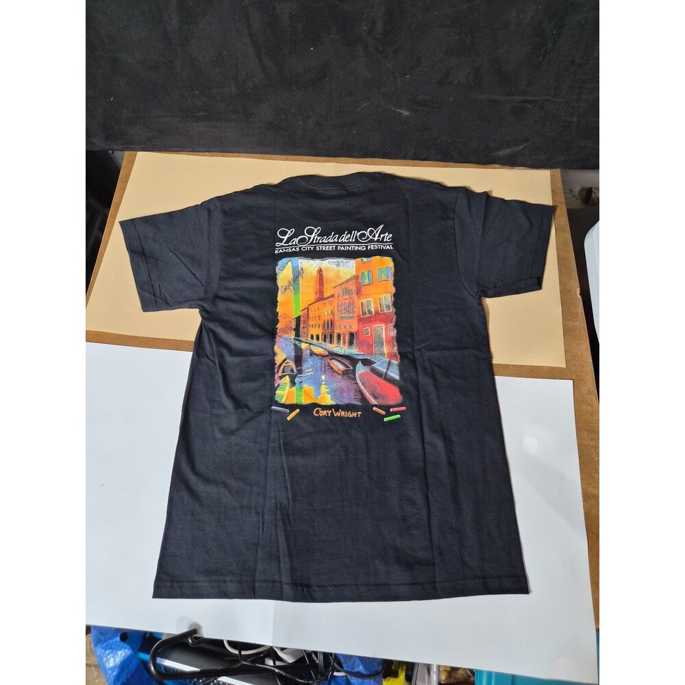 La Strada Dell’Arte Kansas City Festival T-Shirt Signed Cory Wright Artist
